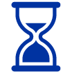 icon - illustration of an hour glass. 