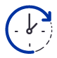 icon - an illustration of a clock. 