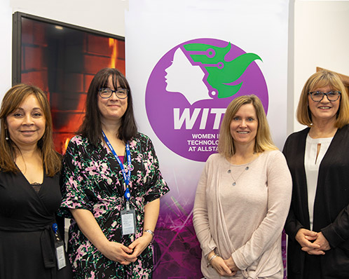 Speakers at the Women in Technology conference. 