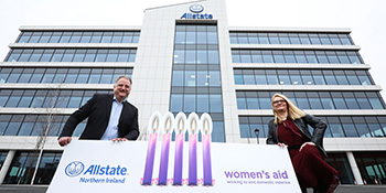 Allstate NI partners up with Women's aid to end domestic violence.