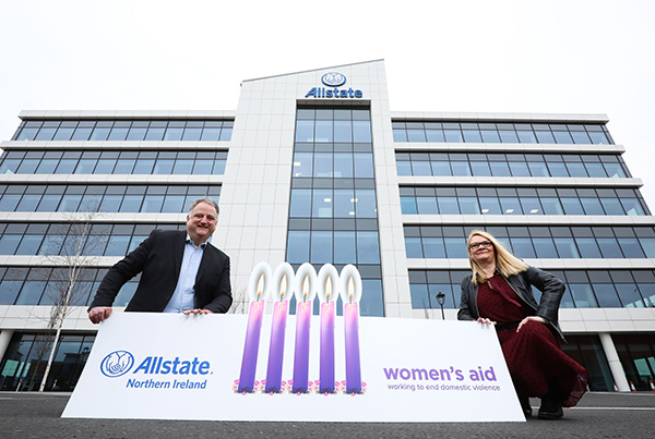 Allstate NI partners up with Women's aid to end domestic violence.