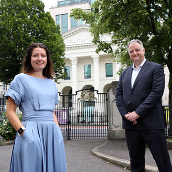 Karise Hutchinson and John Healy.